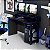 Mesa Escrivaninha Gamer - ME4153 - Preto/Azul - Tecno Mobili - Imagem 1
