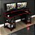 Mesa Escrivaninha Gamer - ME4167 - Preto/Vermelho - Tecno Mobili - Imagem 1