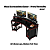 Mesa Escrivaninha Gamer - ME4167 - Preto/Vermelho - Tecno Mobili - Imagem 2