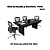 Mesa de Reunião p/ Escritorio - ME4119 - Preto - Tecno Mobili - Imagem 2