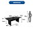 Mesa de Reunião p/ Escritorio - ME4119 - Preto - Tecno Mobili - Imagem 4