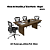 Mesa de Reunião p/ Escritorio - ME4119 - Nogal - Tecno Mobili - Imagem 2