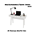 Mesa Escrivaninha c/ Gaveta - ME4128 - Branco - Tecno Mobili - Imagem 2
