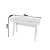 Mesa Escrivaninha c/ Gaveta - ME4128 - Branco - Tecno Mobili - Imagem 5