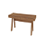 Mesa Escrivaninha c/ Gaveta - ME4128 - Amendoa - Tecno Mobili - Imagem 3