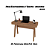 Mesa Escrivaninha c/ Gaveta - ME4128 - Amendoa - Tecno Mobili - Imagem 2