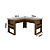 Mesa Escrivaninha de Canto - ME4145 - Nogal - Tecno Mobili - Imagem 6