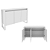 Balcão de Escritorio 03 Portas - ME4147 - Branco - Tecno Mobili - Imagem 4