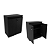 Balcão de Escritorio 02 Portas - ME4149 - Preto - Tecno Mobili - Imagem 4