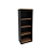 Estante Multiuso Livreiro - ME4150 - Amendoa/Preto - Tecno Mobili - Imagem 3