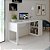 Mesa Escrivaninha c/ Prateleira - ME4182 - Branco - Tecno Mobili - Imagem 1