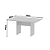 Mesa de Reunião p/ Escritorio - ME4191 - Branco - Tecno Mobili - Imagem 5