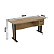 Mesa Escrivaninha c/ Gaveta - ME4193 - Amendoa/Preto - Tecno Mobili - Imagem 9