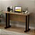 Mesa Escrivaninha - ME4194 - Amendoa/Preto - Tecno Mobili - Imagem 1