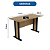 Mesa Escrivaninha - ME4194 - Amendoa/Preto - Tecno Mobili - Imagem 4