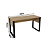 Mesa Escrivaninha - ME4200 - Amendoa/Preto - Tecno Mobili - Imagem 5