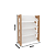 Sapateira Organizadora - AZ1025 - Amendoa/Branco - Tecno Mobili - Imagem 5