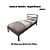 Cama de Solteiro - CM8004 - Nogal/Branco - Tecno Mobili - Imagem 2