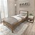 Cama de Solteiro - CM8004 - Amendoa/Branco - Tecno Mobili - Imagem 1