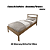Cama de Solteiro - CM8004 - Amendoa/Branco - Tecno Mobili - Imagem 2