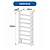 Sapateira Organizadora - AZ1006 - Amendoa/Branco - Tecno Mobili - Imagem 4