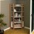 Armario Canto Closet - AZ1020 - Amendoa/Branco - Tecno Mobili - Imagem 1