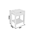 Mesa Cabeceira - AZ1016 - Branco - Tecno Mobili - Imagem 8