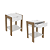 Mesa Cabeceira - AZ1016 - Amendoa/Branco - Tecno Mobili - Imagem 4