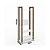 Armário Closet c/ Prateleira - AZ1029 - Nogal/Branco - Tecno Mobili - Imagem 5