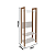 Armário Closet c/ Prateleira - AZ1029 - Amendoa/Branco - Tecno Mobili - Imagem 5