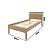 Cama de Solteiro - CM8010 - Amendoa - Tecno Mobili - Imagem 8