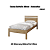 Cama de Solteiro - CM8010 - Amendoa - Tecno Mobili - Imagem 2