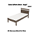 Cama de Solteiro - CM8010 - Nogal - Tecno Mobili - Imagem 2