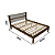 Cama de Casal - CM8005 - Nogal/Branco - Tecno Mobili - Imagem 7