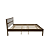 Cama de Casal - CM8005 - Nogal/Branco - Tecno Mobili - Imagem 5