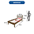 Cama de Solteiro - CM8006 - Nogal/Branco - Tecno Mobili - Imagem 4