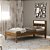 Cama de Solteiro - CM8006 - Nogal/Branco - Tecno Mobili - Imagem 1