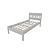 Cama de Solteiro - CM8006 - Branco - Tecno Mobili - Imagem 3
