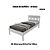 Cama de Solteiro - CM8006 - Branco - Tecno Mobili - Imagem 2