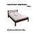 Cama de Casal - CM8007 - Nogal/Branco - Tecno Mobili - Imagem 2