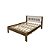 Cama de Casal - CM8007 - Nogal/Branco - Tecno Mobili - Imagem 4