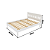 Cama de Casal - CM8007 - Branco - Tecno Mobili - Imagem 5