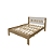 Cama de Casal - CM8007 - Amendoa/Branco - Tecno Mobili - Imagem 4