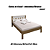 Cama de Casal - CM8007 - Amendoa/Branco - Tecno Mobili - Imagem 2