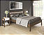 Cama de Casal - CM8009 - Nogal/Branco - Tecno Mobili - Imagem 1