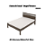 Cama de Casal - CM8009 - Nogal/Branco - Tecno Mobili - Imagem 2