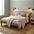 Cama de Casal - CM8009 - Amendoa/Branco - Tecno Mobili - Imagem 1