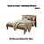 Cama de Casal - CM8009 - Amendoa/Branco - Tecno Mobili - Imagem 2