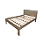 Cama de Casal - CM8009 - Amendoa/Branco - Tecno Mobili - Imagem 4