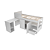 Cama Multifuncional Solteiro - CM8021 - Branco - Tecno Mobili - Imagem 7
